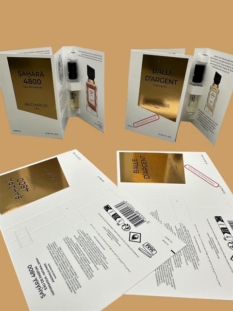 Cartes échantillon parfum