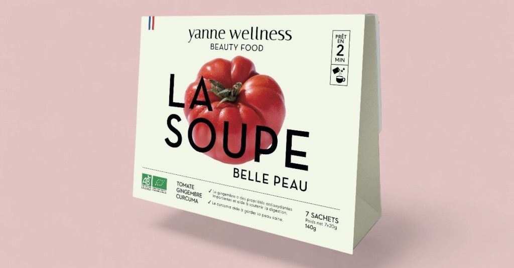 Soupe belle peau packaging